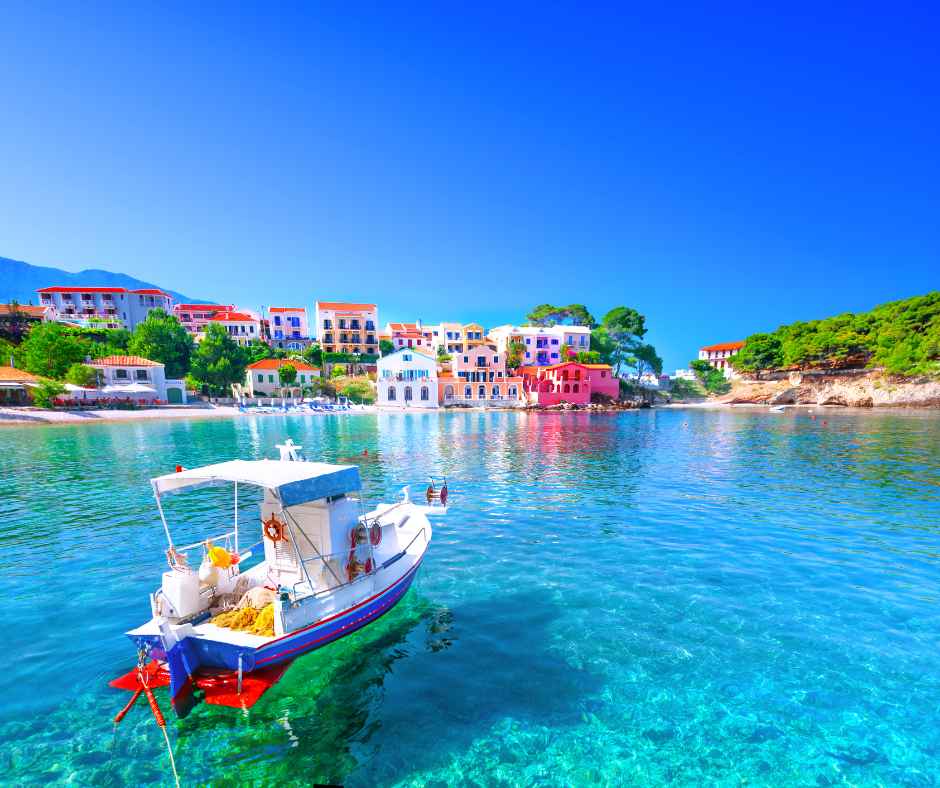 Assos village in Kefalonia island