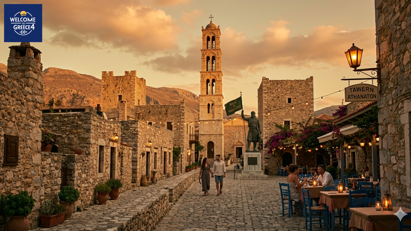 Areopoli village in Mani